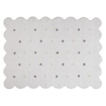 Lorena Canals Dywan bawełniany 120 x 160 cm Galleta Blanco - biały - outlet