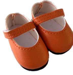 Buty dla lalek Paola Reina Amigas 32 cm balerinki pomarańczowe
