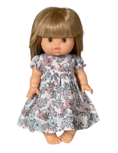 Cookids, Sukienka dla lalki Paola Reina, Minikane 34 cm w kwiatki