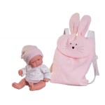 Antonio Juan Lalka bobasek Pitu 26 cm z różowym plecakiem króliczkiem 84091