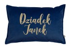 Malomi Poduszka welurowa  Delux Royal Blue z personalizacją 