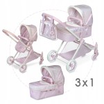 Wózek dla lalek funkcyjny 3W1 głęboki i spacerowy Niza DeCuevas Toys 80746