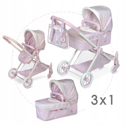 WÓZEK DLA LALEK FUNKCYJNY 3W1 GŁĘBOKI I SPACEROWY Niza DeCuevas Toys 80746-4.jpg