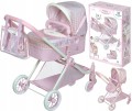 WÓZEK DLA LALEK FUNKCYJNY 3W1 GŁĘBOKI I SPACEROWY Niza DeCuevas Toys 80746-2.jpg
