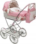 Hiszpański retro wózek dla lalek głęboki  Munecas Arias 40820 z torbą