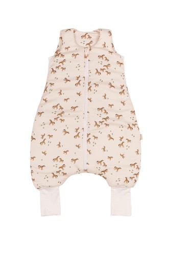 Śpiworek do spania z nogawkami 100% bambusowy free horses.jpg