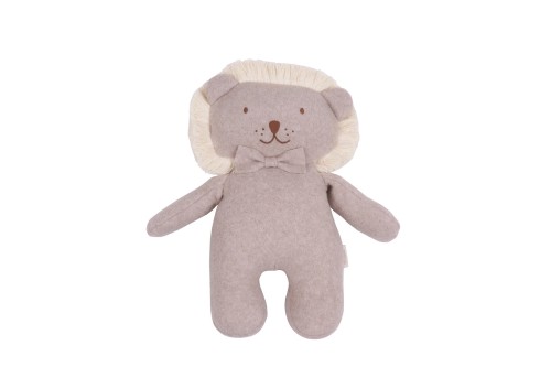 Przytulanka lew beige melange bawełna organiczna.jpg
