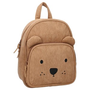 Plecak dla dzieci sztruksowy Beary Excited Brown 8,5 l Kidzroom