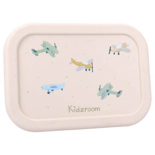 Lunchbox pojemnik silikon KIDZROOM Small Aeroplane.jpg