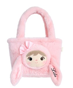 Torebka Metoo Tote Bag personalizowana Puchata Różowa Królisia