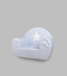 MUZPONY Fotelik dla dziecka pikowany Gwiazda Blue