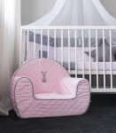 MUZPONY Fotelik dla dziecka pikowany EMI Różowy